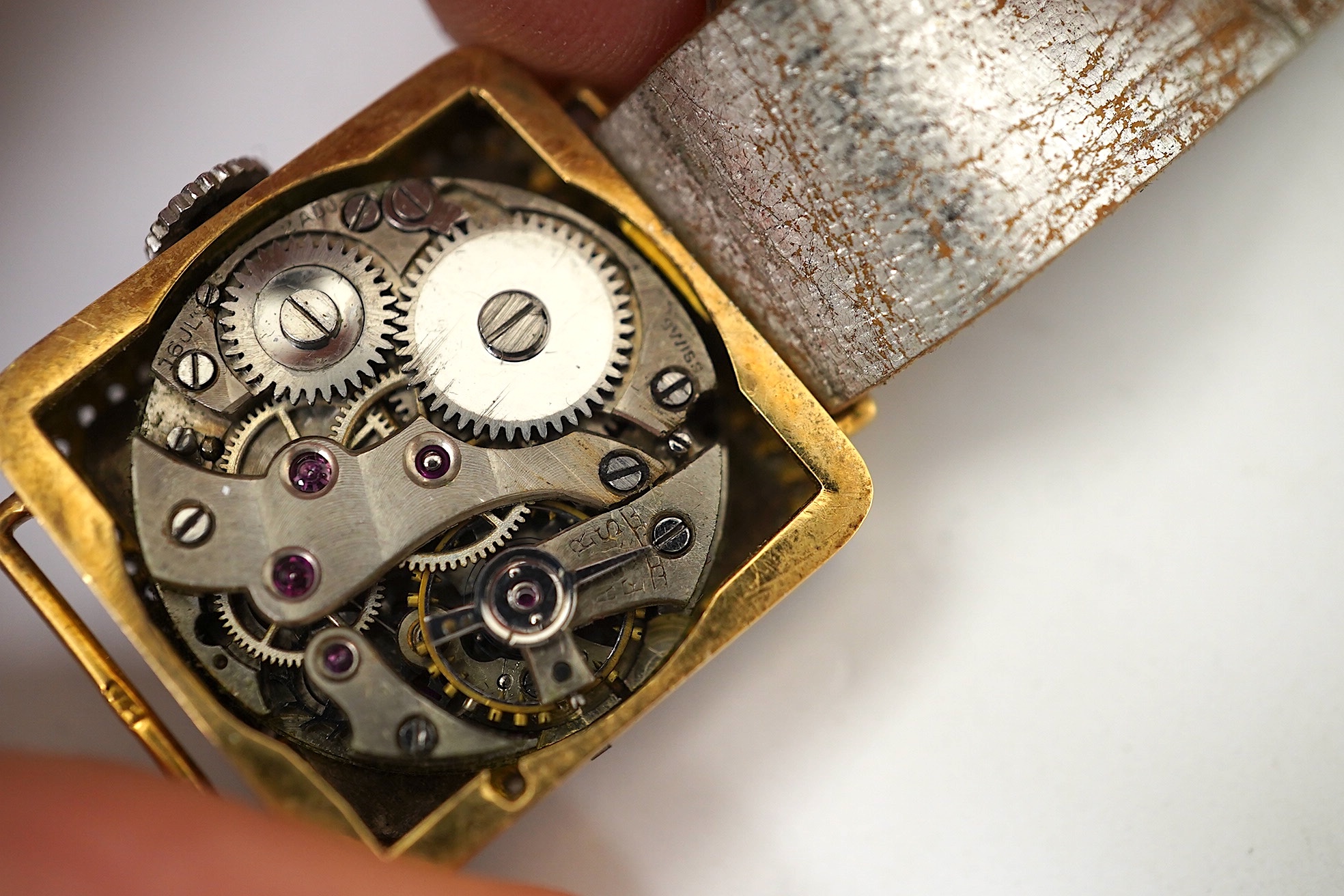 A lady's Art Deco diamond cocktail watch, circa 1919